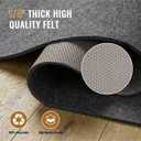 Felt Rug Pad, 2 x 6 Ft Rubber Non-Slip Rug Pad Gripper, Keep Rugs Secure and in Place, Extra Strong Under Carpet Mat Cushion - for All Floors