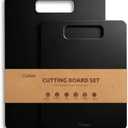 Culiex Wood Fiber Cutting Board Set of 2, Composite Cutting Board for Kitchen, Dishwasher Safe, Non-Toxic, BPA Free, Non-Slip, High Density Chopping Board for Meat Vegetables Fruits