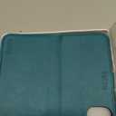 TUCCH Case Wallet for iPhone 15, [RFID Blocking] PU Leather Stand Folio Cover with 4 Card Slots [TPU Protective Interior Shell], Magnetic Flip Case Compatible with iPhone 15 5G 6.1-inch 2023, Cyan