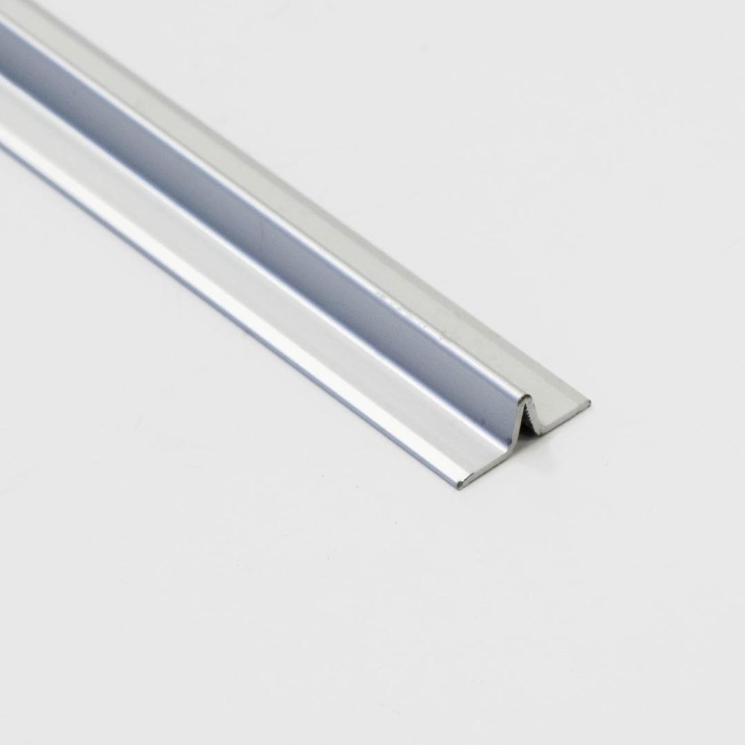 Sliding Screen Door Tracking - Silver Deluxe Bottom Track - Easy Assembly Hardware for DIY - Heavy Duty Silver Aluminum Track - 1 Wide 3/8 Tall - 72 in, 1 Piece