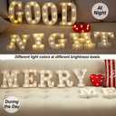 LED Marquee Letters, White 26 Alphabet Light Up Letters, Battery Powered LED Letter Lights for Birthday Party, Christmas Night, Home, Bar, Graduation, Wedding Decoration (J)