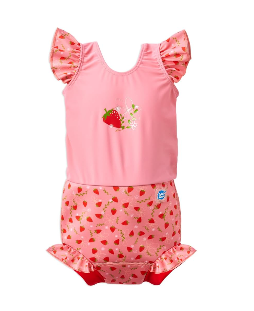 Splash About Happy Nappy Swimsuit with Frills,2-3T