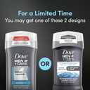 2 x Dove Men+Care Deodorant Stick Aluminum-free formula with 48-Hour Protection Clean Comfort Deodorant for men with Vitamin E and Triple Action Moisturizer, 3 Ounce (Pack of 1)