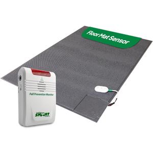 Smart Caregiver Cordless Monitor with Cordless 24in x 36in Gray Floor Mat - Get to Them so They Don't Walk Alone!
