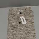 COOFANDY Men's Quarter Button Henley Sweater Casual Knitted Sweatshirt Mock Neck Thermal Fleece Pullover Sweater with Pocket (Light Khaki)