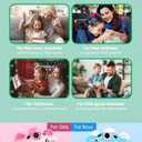 Instant Printing Camera for Kids with Color Pens- Kids Selfie Camera. Image and Video Recorder, 12MP Photo Shooting, 180-Degree Rotating Feature. Gift for Ages 5, 6, 7, 8, 9, 10 (Blue)