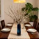 4Pcs 31.4Inch Artificial Pussy Willow Branches for Vases Faux Pussy Willow Stems for Home Wedding Centerpieces Arrangements Party Garden Decor