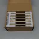 TUNNY 10 Pack Classic Solid Cabinet Handles-5"/128mm Screw Spacing Champagne Bronze Furniture Hardware Handles for Bathroom Dresser Kitchen Cabinets Bedroom Cabinet Pulls