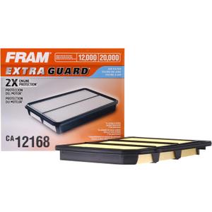 FRAM Extra Guard CA12168 Replacement Engine Air Filter for Select 2017-2022 Nissan Titan (5.6L) Models, Provides Up to 12 Months or 12,000 Miles Filter Protection (One Size)