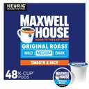 Maxwell House Original Roast Medium Roast K-Cup Coffee Pods, 48 ct Box BB 4/23/26