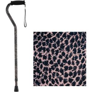 NOVA Offset Walking Cane for Seniors, Men & Women Lightweight Adjustable Walking Cane with Soft Foam Grip, Wrist Strap, Anti-Rattle Lock & Non-Slip Tip Stylish Mobility Aid, 1 Count