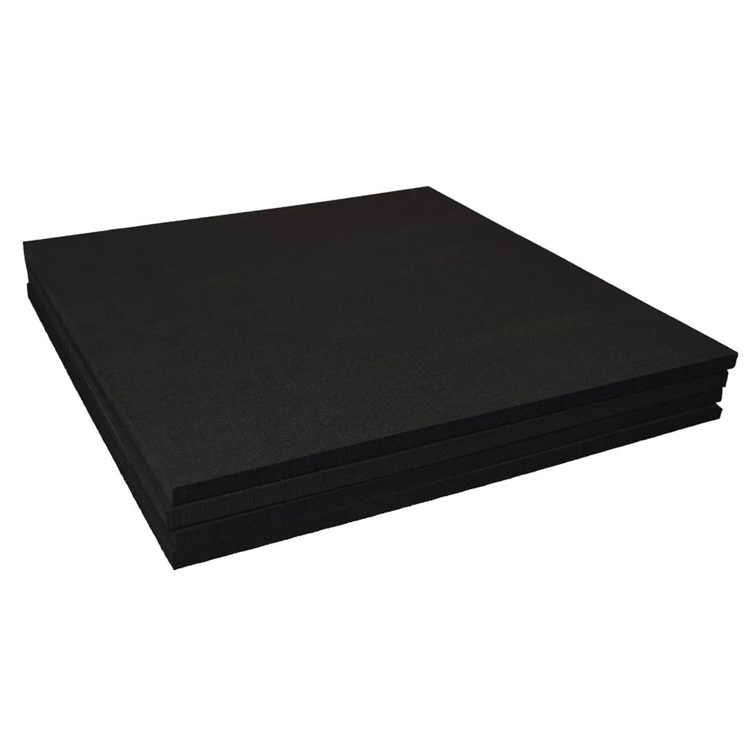 XCEL 4-Pack 12" x 12" x 3/8" Multi-Purpose Anti-Vibration Pads Protection for Furniture & Appliances Various Sizes and Thickness