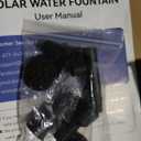 POPOSOAP 20W Solar Water Pump, Solar Powered Water Pump Outdoor with 320GPH Solar Pump, 7 Sprayers, 16.4ft Cable, 6.6ft Tubing for Outdoor Pond, Fish Tank and Garden Water Features