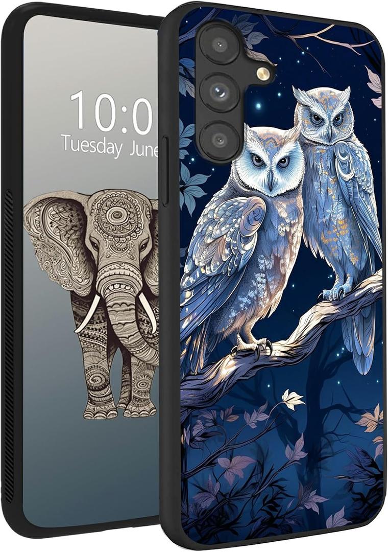for Samsung Galaxy S24 FE Case,Owls on Branch