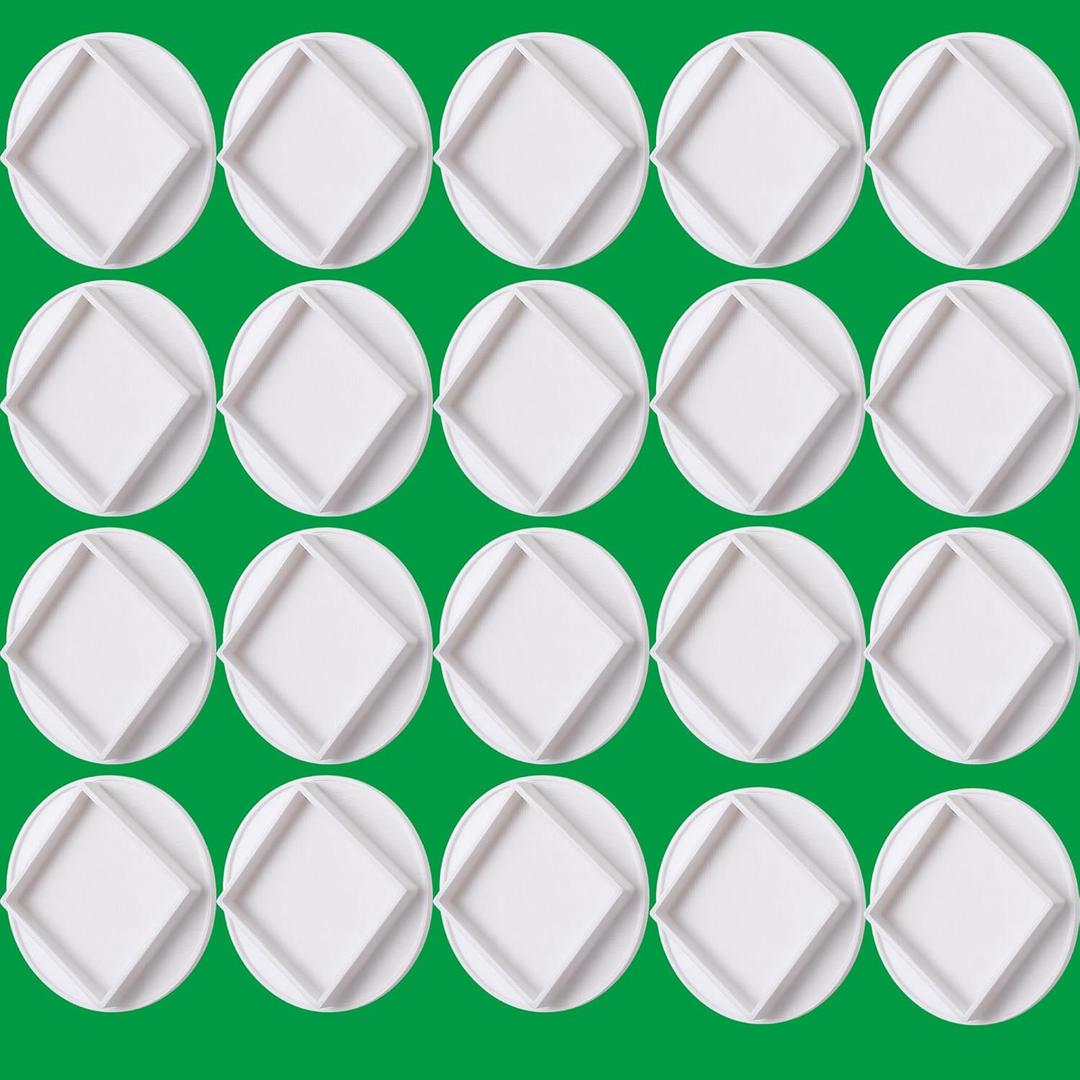 Saillong Caps Compatible with Gardyn yPod Hydroponic System, ABS Plastic Covers for Grow Cubes, Reusable Hydroponic Pod Accessories for Vertical Garden (20 Pcs,Solid Design (no Hole))