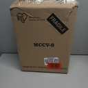 IRIS USA Vertical Plastic Flip Top Storage Containers Bins with Lids for Pantry, Home, Office, Organization, Small, Stackable Hinged Organizer with Latches, Clear, 10 Pack