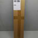 Kenney KN55250 Davenport Ball End Petite Caf Decorative Window Curtain Rod, 28-48" Adjustable Length, White Finish, 1/2" Diameter Steel Tube