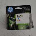 HP 62XL Tri-color High-yield Ink Cartridge | Works with Printer Series: ENVY 5540, 5640, 5660, 7640; OfficeJet 5740, 8040; OfficeJet Mobile 200, 250 | Eligible for Instant Ink | C2P07AN
