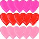 Gatherfun 48Pcs Heart Shaped Paper Plates Set - Romantic Red Heart Tableware for Valentine's, Anniversary Party Supplies & Valentine's Day Party Decorations