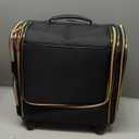 Stagiant Rolling Makeup Train Case, Professional Makeup Case, Travel Cosmetic Organizer Make Up Storage Bag for Makeup Artist, Hairstylist, Barbers, with 5 Toiletry Bags, Black