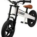 K2 Electric Balance Bike for Kids, 12 inch Pneumatic Tire Kids Electric Bike, 150W Peak Motor 24V/2AH Battery, Range 6 Miles, Suspension Fork, Adjustable Seat, Electric Motorcycle for Ages 3-8 (White)