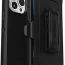 OtterBox iPhone 14 Pro Max (ONLY) Defender Series Case - BLACK , rugged & durable, with port protection, includes holster clip kickstand