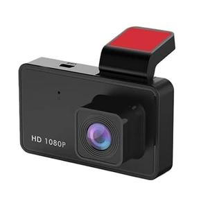 3-Inch HD 1080P Dash Cam for Cars – Wide-Angle Driving Recorder with Night Vision, Loop Recording (Black)