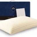 Talatex Talalay 100% Natural Premium Latex Pillow, Purefusion Talalay Latex Helps Relieve Pressure, No Memory Foam Chemicals, Perfect Package Best Gift with Removable Tencel Cover (Standard23.4"15.7"5.5", Firm)