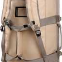 Haimont Large Sports Duffel Backpack Bag for Men, Travel Duffel Bags with Backpack Straps, Heavy Duty and Water Resistant, Beige,60L