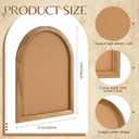 Novabright Arched Cork Board for Walls Alternative 17 x 13 Inch Vintage Arched Bulletin Board with Wood Frame for Vision, Photo Display, Memo, Easy Hang Wall Decor for Home Office School Office
