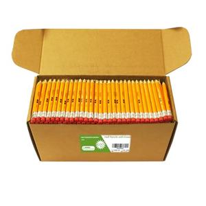 S & E TEACHER'S EDITION 600PCS 4'' Golf Pencils Pre-sharpened, Break-Resistant Lead No. 2 Half Pencils with Eraser Tops, 2 HB pencil, Back to school, 600/Box.