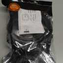 KUNCAN 15A AC Port Plug - 125V Power Inlet Socket with Dual 18 Inch Extension Cord, NEMA 5-15 Plug Flanged Inlet with Waterproof Cover Outdoor Extension Cable, Shore Power Outlet for RV Boat Trailer