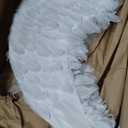 Halloween Feather Angel Wings Cosplay Costumes Dress Party Christmas Props for Adult Women Girls (31.5 * 23.6 inches) (White)