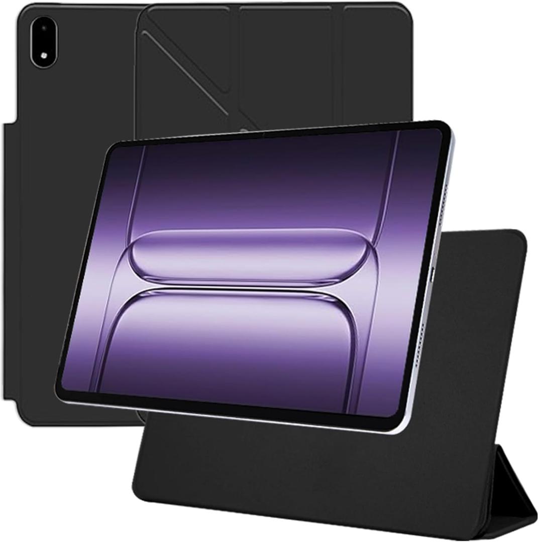 Case for OnePlus Pad 3  13.2Inch Slim Magnetic Stand Cover, PU Leather, Full Protection, Anti-Scratch, Dirt-Resistant, Lightweight [Black]