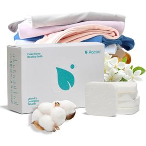 2 x Fresh Linen Scent Laundry Detergent Sheets, Ultra Concentrated Heavy Duty Liquidless Laundry Soap, Gentle on Skin, Eco-Friendly & Travel Size, HE Washer Compatible, 30 Ct