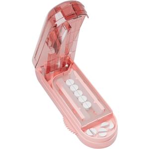 Pill Cutter Splitter for Small and Tiny Pills, Pill Splitter Accurately Cuts Multiple Pills at Once for Large and Small Medicines, Sharp Blade with Safety Guard (Pink)