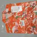 SSLR Big Girls Hawaiian Shirt Beach Tropical Summer Casual Short Sleeve Button Down Shirt (Orange, S)