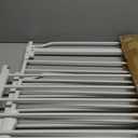 Extra Wide Baby Gate with Door Pressure Mounted 57.48-62.20 Inch,Child Baby Gates for Doorways No Drilling,Walk Through Dog Gate Indoor for The House Kitchen Stairs,White