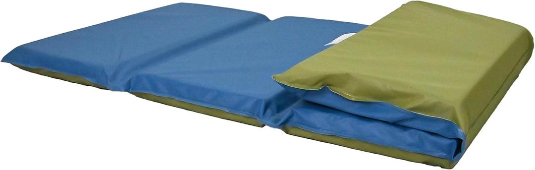 Children's Factory Nap Mats, 2 inch Thick Toddler Sleeping Mats for Preschools and Daycares, Comfortable and Soft 4 Section Folding Nap Pad