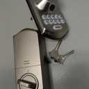 TEEHO TE012W WiFi Smart Lock, Fingerprint Door Lock with Built-in Wi-Fi, Keyless Entry Keypad Smart Deadbolt, App Remote Control, Alexa Compatible, IP55 Waterproof for Front Door  Satin Nickel