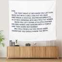 Macide Funny Boutique Tapestry Jersey Shore Letter to Sammi Wall Hanging Jersey Shore Party Decorations for Living Room Bedroom Dorm Home Decor (59.1 x 51.2 in)