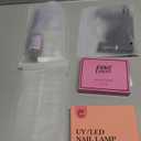 PEACECOLOR 24Pcs Poly Nail Gel Kit Starter Kit with Nail Lamp 6 Colors Pink Nude Black Poly Nail Extension Gel with 3Pcs Glossy/Matte Top Coat Nail Rhinestones DIY Home Gifts for Women