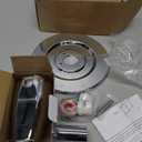 Shower Trim Kit with Tub Spout, Compatible with Moen Chateau T470 Single Handle Tub/Shower Standard Valve, for Moen 1225 Trim Kit, Includes Escutcheon, Tubes, Shower handle and Screws (Chrome)