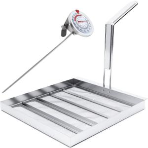 Commercial Deep Fryer Filter Screen AF45, 13.75" x 13.75" 304 Stainless Steel, 550 Micron Oil Filter, Compatible with Common Commercial Deep Fryer Models