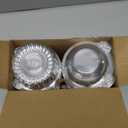 VGOODALL 120PCS Individual Cupcake Containers, 4.3 x 3.2 Inches Plastic Cupcake Holders With Lid for Wedding Baby Shower Birthday Party Supply
