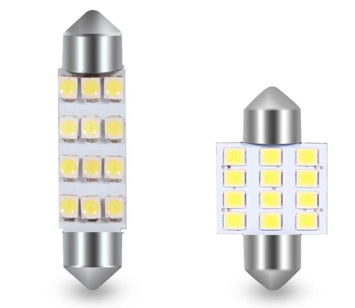 12 Volt LED Interior Dome Lights Bulb 31mm 42mm for Car RV Camper and Trunks,License Plate Light