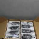 Molimoli Soap Dispenser, Bathroom Soap Dispenser Set, Glass Dispenser, Soap Dispenser for Kitchen, Kitchen Soap Dispenser Pump, 500ml/16.9 Oz, Set of 6, Black