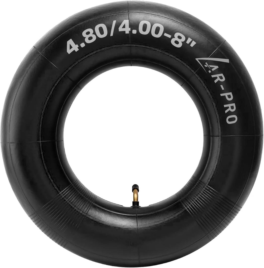 AR-PRO 4.80/4.00-8" Heavy Duty Inner Tube with TR87 Angled Valve Stem for Wheelbarrows, Wagons, Mowers, Hand Trucks, Go Kart and More 480/400-8 4.80-8 Tires (1-Pack)