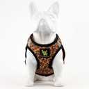 EcoBark Step in Dog Harness - Eco-Friendly Teacup Dog Harnesses for XXS, XS, and Small Dogs - Reflective and Adjustable Mini Body Halter Vest -Tiny Soft Mesh Harness Under 5 lbs (Leopard, XXXS)