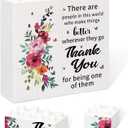 Thank You Gifts Building Block Puzzle Sign, Teacher Appreciation Gifts, Therapist Gifts, Farewell Gifts, Gifts for Mental Health Therapist, Meaningful Gifts for Women, for Home Bedroom Office Decor, 1
